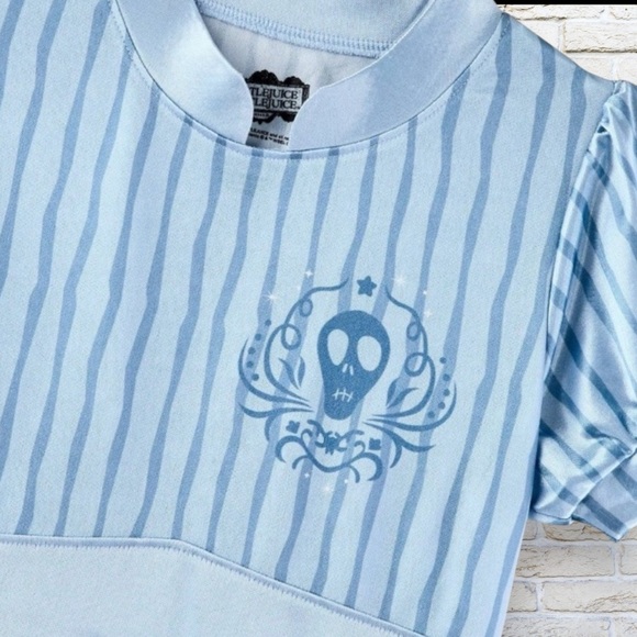 NWT Beetlejuice Astrid Dress-up nightgown blue size XS 4 / 5 - Picture 3 of 7